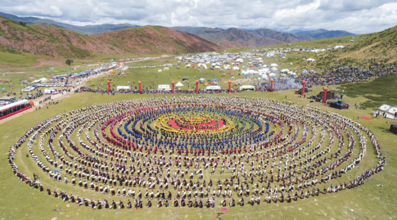 DALL’EPOCA TANG AD OGGI, LA DANZA XIANZI ANCORA CONSERVA LA SUA BELLEZZA, Mirabile Tibet