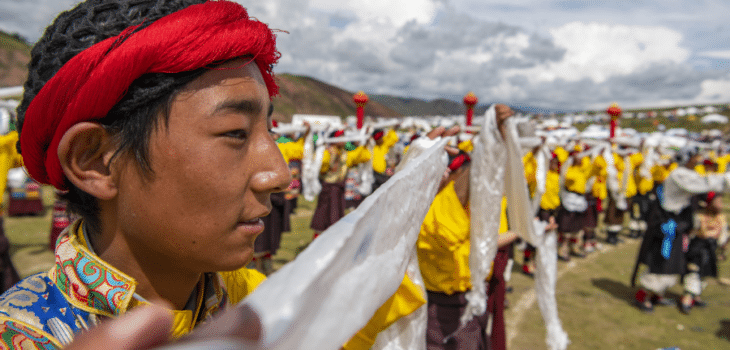DALL’EPOCA TANG AD OGGI, LA DANZA XIANZI ANCORA CONSERVA LA SUA BELLEZZA, Mirabile Tibet